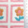 Jersey Square Flower Rayon Polyester Knit Fabric - FAB1614 - 1.Pink-2.Blue-3.Green-4.Purple 