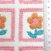 Jersey Square Flower Rayon Polyester Knit Fabric - FAB1614 - 1.Pink-2.Blue-3.Green-4.Purple 
