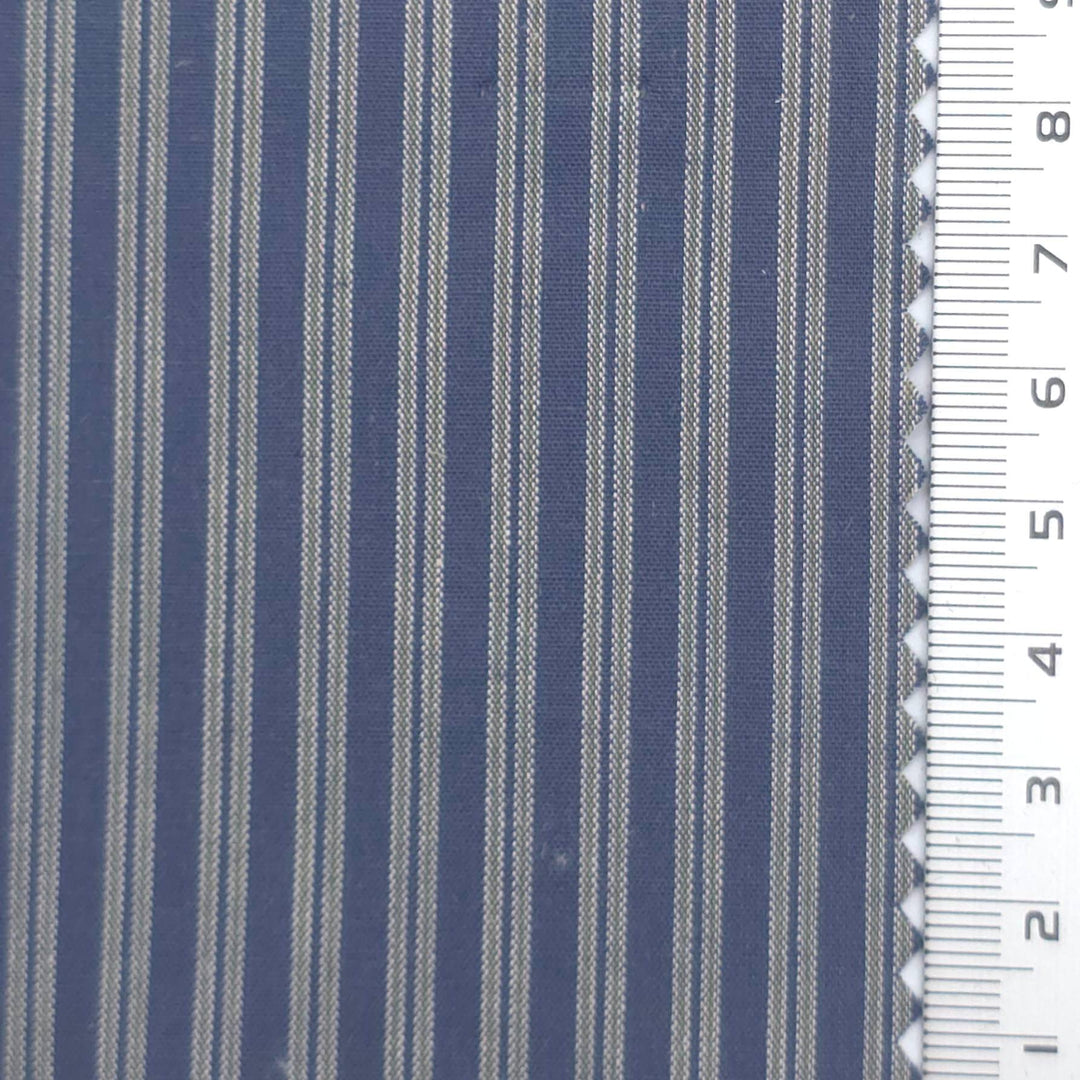 Stripe Cotton Woven Fabric - FAB1966 - Blue Gray
