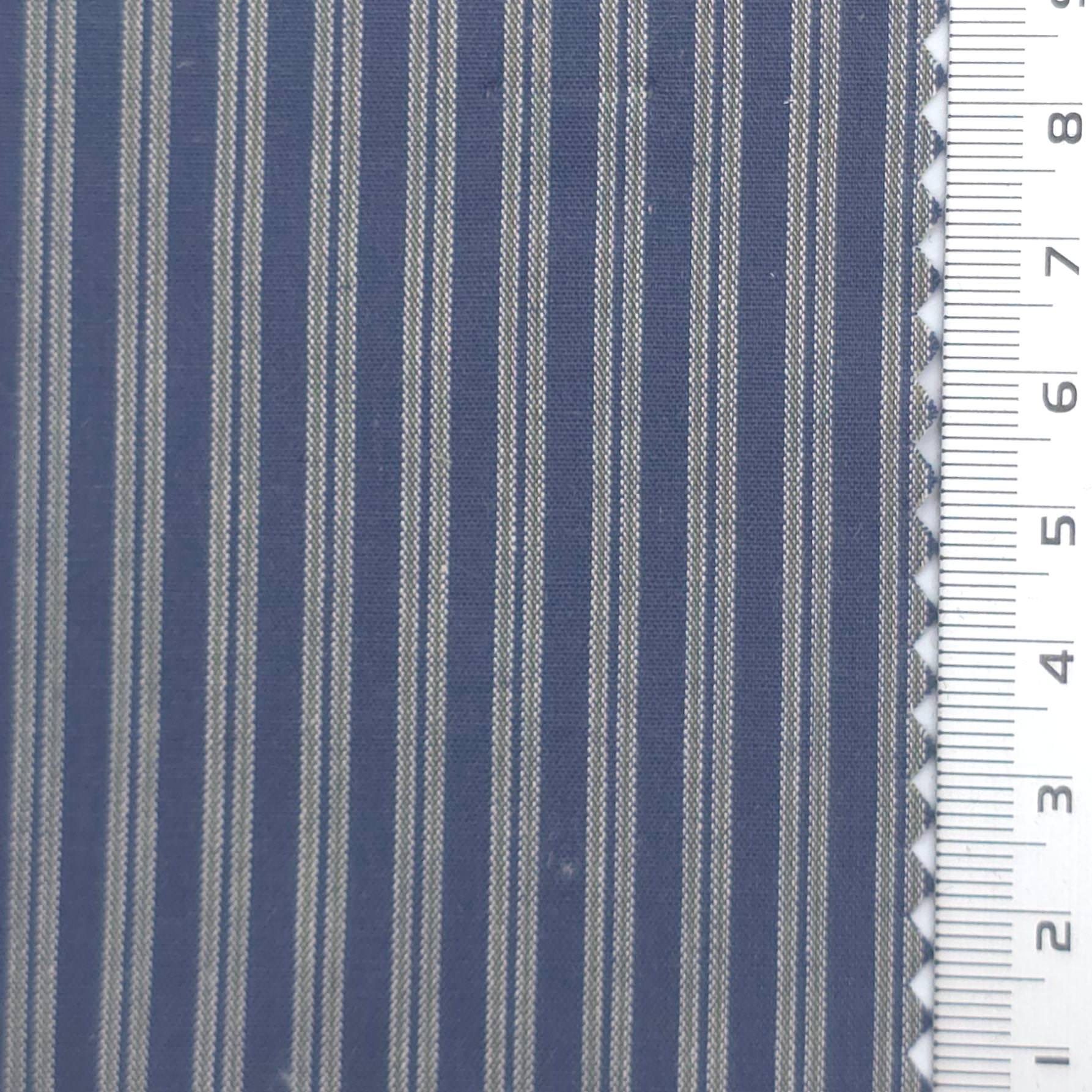 Stripe Cotton Woven Fabric - FAB1966 - Blue Gray