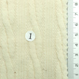 Pale Beige - Cable Jacquard Poly Span Knit Fabric - FAB1857