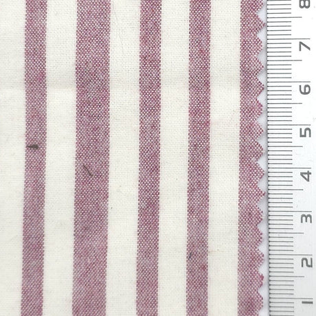 Bengal Stripe 100% Cotton Woven Fabric - FAB1967 - Mauve