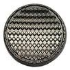 Textured Black Nickel Button, Checker Plate Design, 15~25mm, Cast Metal, Apparel & Craft - FBTN275 - Nickel / 15mm-Nickel / 18mm-Nickel / 21mm-Nickel / 23mm-Nickel / 25mm 