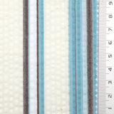 Sky Blue Stripe Seersucker Cotton Poly Woven Fabric - FAB1828