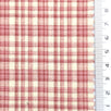 Pale Red - Gingham Plain Cotton Woven Fabric - FAB1861