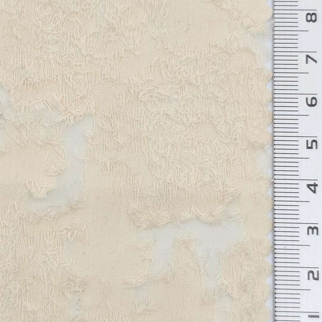 1: Beige-2: Pale Pink-3: Pale Pink-4: Lavender-5: Bright Yellow - Jacquard Floral Poly Woven Fabric - FAB 1878