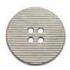 Textured Black Nickel Button, Ribbed Design, 10~21mm, Cast Metal, Apparel & Craft - FBTN282 - Nickel / 10mm-Nickel / 11mm-Nickel / 13mm-Nickel / 15mm-Nickel / 18mm-Nickel / 21mm 