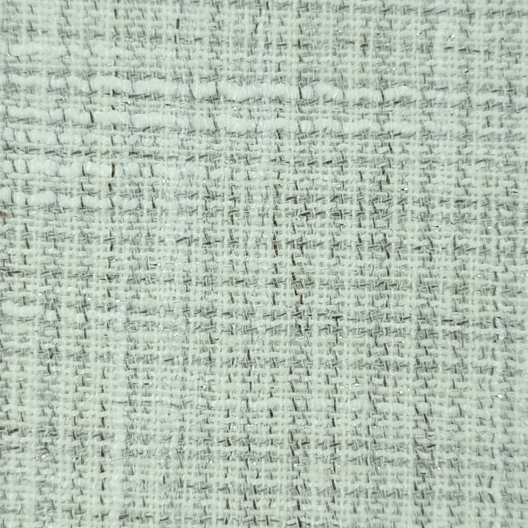 1.Ivory-2.Beige-3.Blue-4.Grey-5.N/A - Tweed Polyester Woven Fabric - FAB 1507