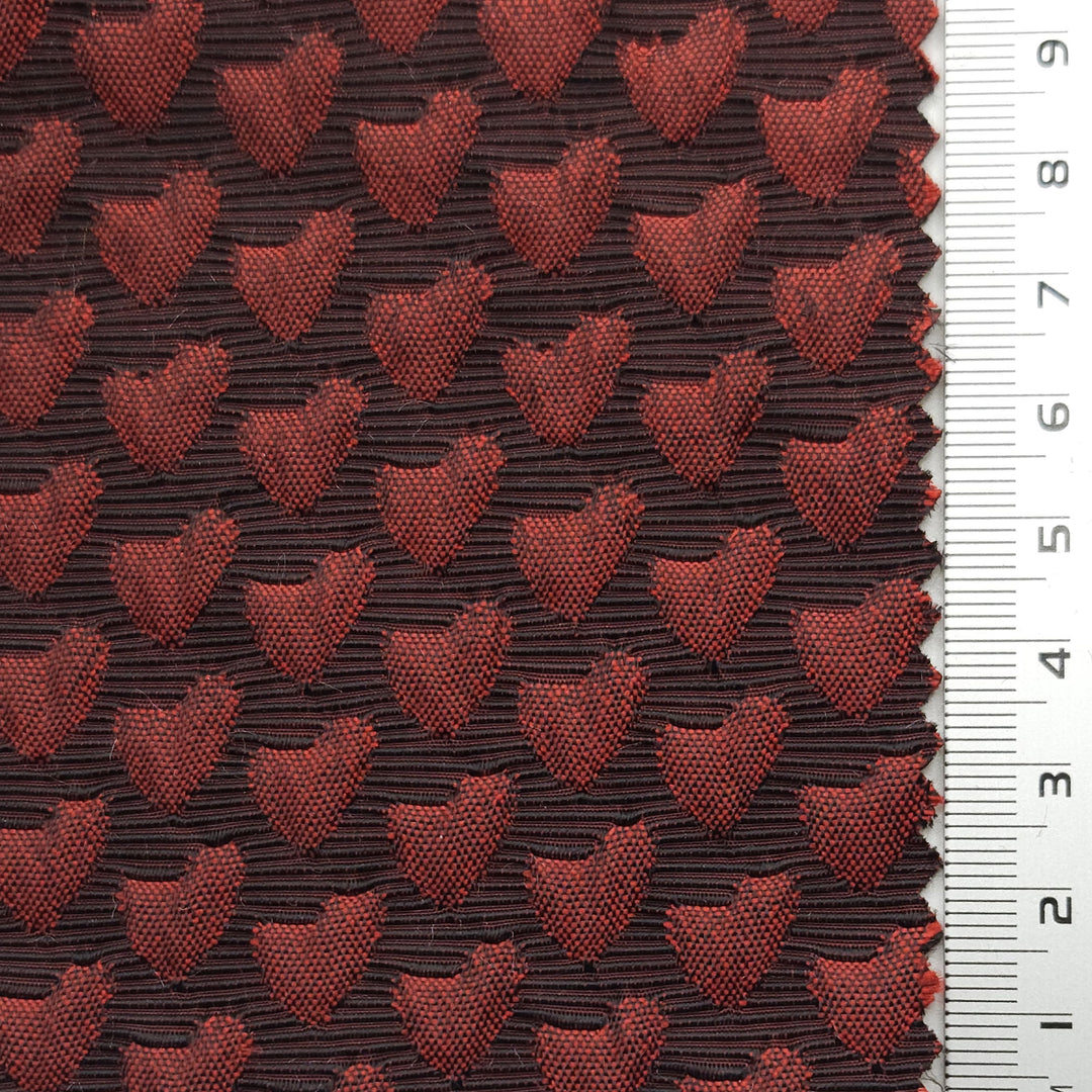 1.Red-2.Grey-3.Blue-4.Black-Swatch - Jacquard YarnDyed Polyester Woven Fabric - FAB 1621