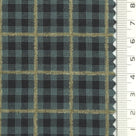 1: Dark Charcoal-2: Peach-3: Mustard Yellow-4: Golden Brown-5: Tan - Textured Lightweight Embroidered Plaid Poly Cotton Shirting Woven Fabric - FAB 1935