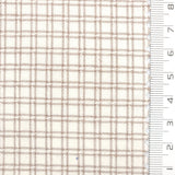 Windowpane Check YarnDyed Cotton Woven Fabric - FAB1760 - 1.Beige-2.Pink-3.Light Blue-4.Black-5.Charocal 