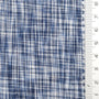 Solid Denim Tweed YarnDyed Cotton Woven Fabric - FAB1773 - Navy blue and white plaid