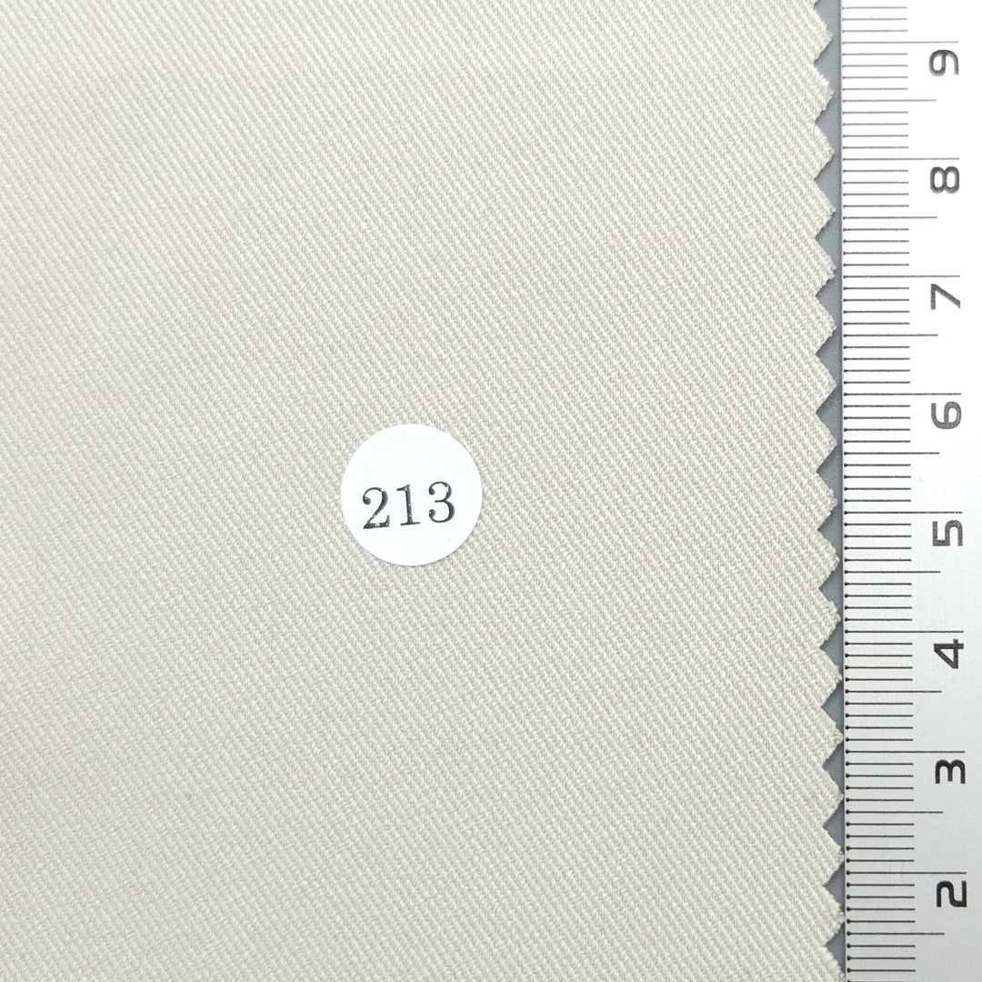 1.Ivory Beige (213)-2.Beige (212)-3.Green Ivory (211)-4.Yellow Beige (210)-5.Pink (209) - Solid Twill Polyester Rayon Spandex Woven Fabric - FAB 1694