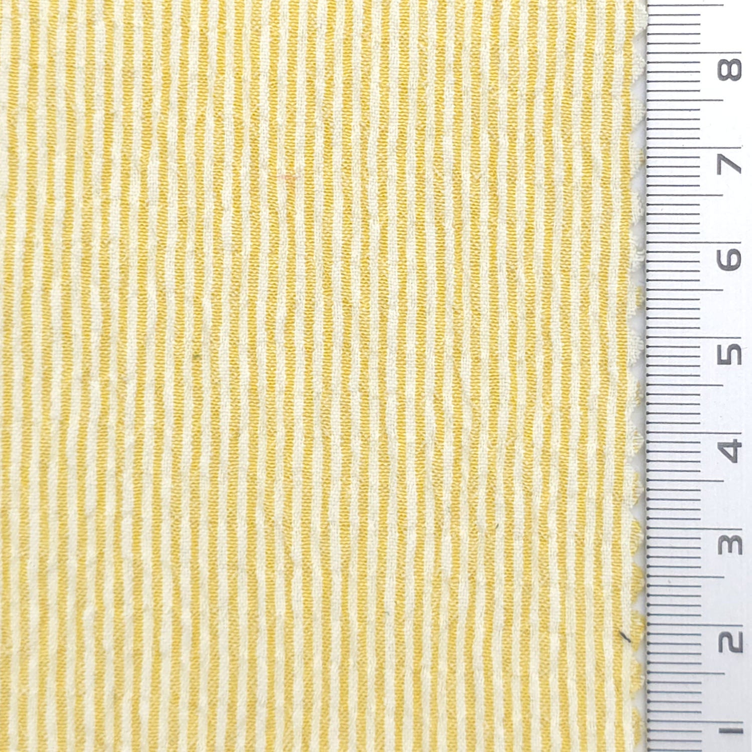 Pinstripe Polyester Rayon Woven Fabric - FAB1962 - Yellow