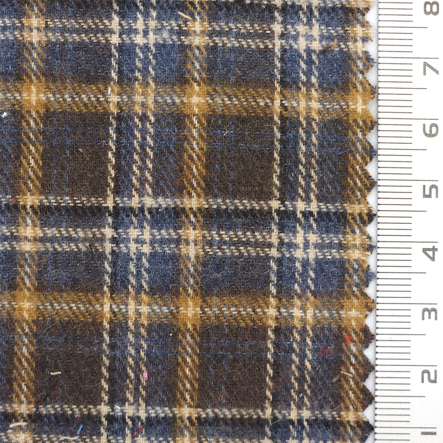 Tartan Check Brushed Cotton Woven Fabric - FAB 1759 - 1.Yellow Gold
