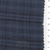 Navy Blue Check Cotton Rayon Woven Fabric - FAB1826