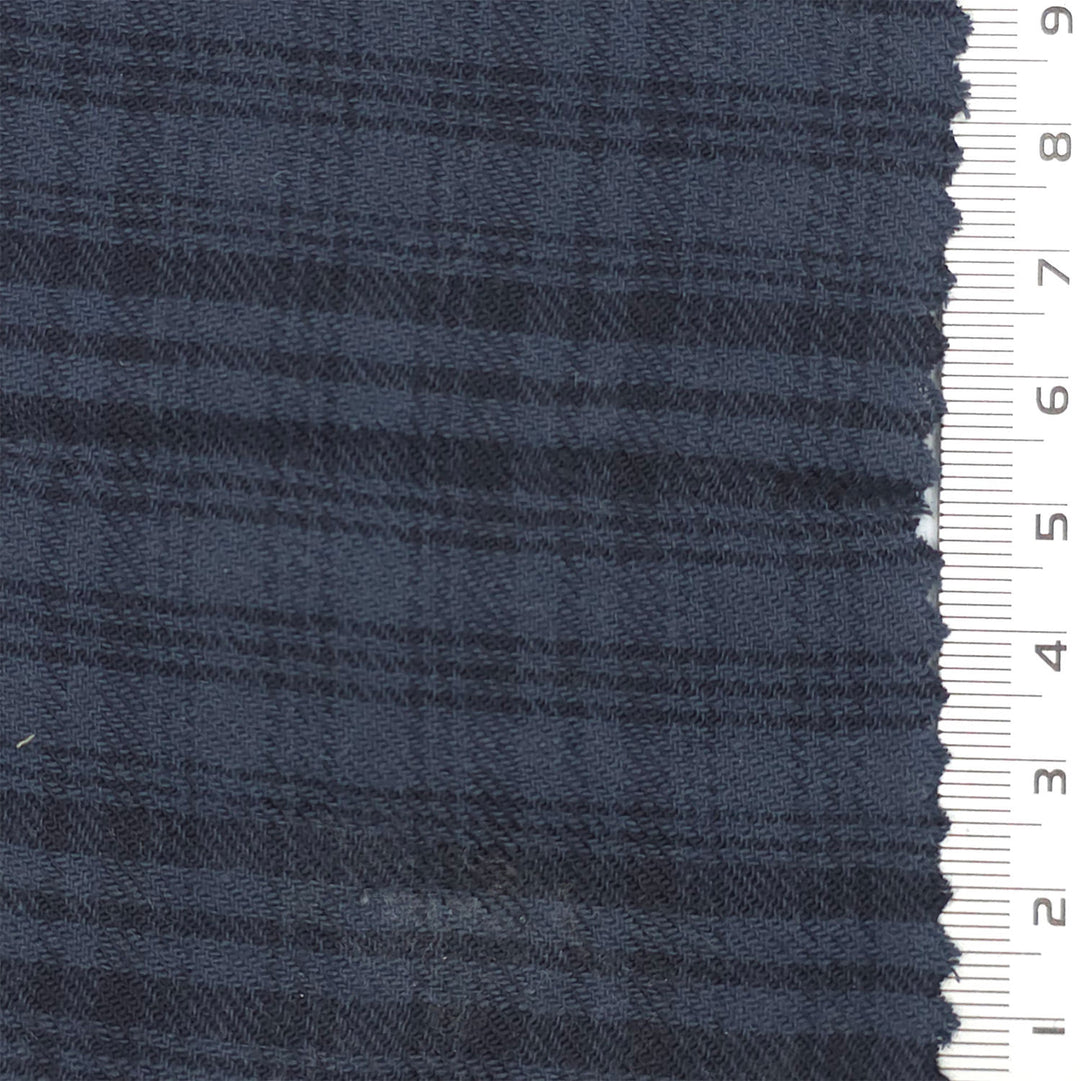1.Navy Blue-2.Midnight Blue-3.Olive Green-4.Khaki-5.Saddle Brown - Check Cotton Rayon Woven Fabric - FAB 1826
