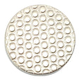 Nickel Concentric Circle Buttons, 15-23mm