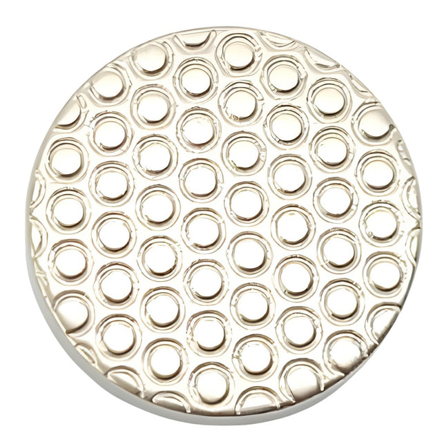 Nickel Concentric Circle Buttons, 15-23mm