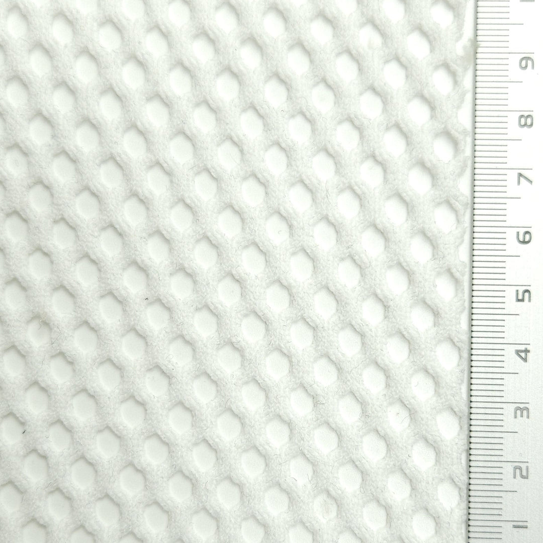 1.White-2.Willow Brook-3.Grey Nurse-4.Amour-5.Midnight Express - Solid Lace Mesh Polyester Knit Fabric - FAB 1574