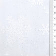 Snowflake Galaxy Polyester Knit Fabric - FAB1950 - White