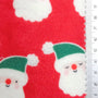 Brushed Santa Claus Print Polyester Rayon Knit Fabric | FAB1612 | 1.Red, 2.Mint, 3.Pink, 4.Ivory, 5.Green by Fabricis.com #