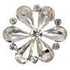 Brilliant Rhinestone Button, 18~23mm, Round, Silver, Pointed Crystals, DIY Jewelry & Craft Supply - FBTN234 - Silver / 18mm-Silver / 23mm 