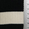1 Inch Stripe Rib Cotton Spandex Knit Fabric - FAB1608 - 1.White/Black-2.White/Navy-3.White/Red-4.White/Blue-5.White/Blue-6.White/Pink-7.White/Grey-8.White/Green-9.White/Beige-10.White/Royal 