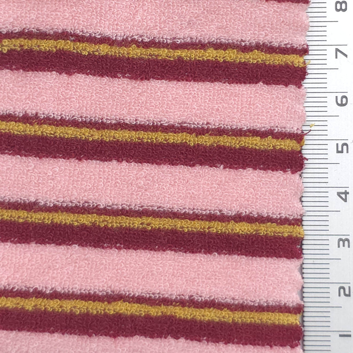 Stripe Cotton Polyester Knit Fabric - FAB1957 - Pink