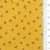 Scattered Floral Front Brushed Print Twill Cotton Woven Fabric - FAB1748 - 1.Yellow-2.Cream-3.Beige-4.Light gray-5.Rust-6.Olive-7.Navy blue-8.Black 
