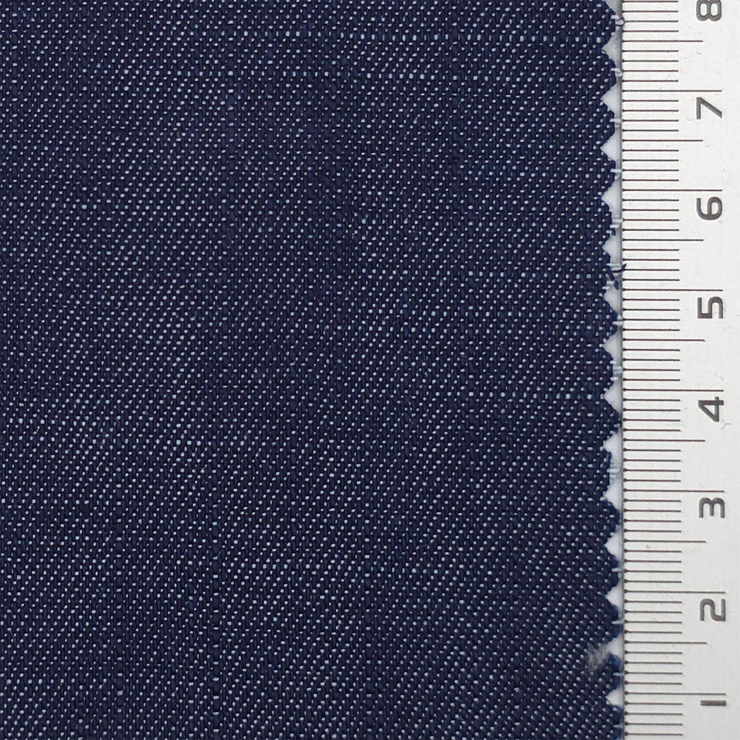 1.Navy Blue-2.Navy Black-3.Black-4.Ivory-Swatch - Denim No Dye Transfer Cotton Poly Woven Fabric - FAB 1837