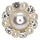 19mm Silver Pearl & Rhinestone Button, Floral Design, Bridal & Couture Detail - FBTN227 - Silver / 19mm 