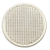 Cast Metal Circle Button, Nickel Finish, 15~25mm, Apparel Accessories & Craft Supply - FBTN267 - Nickel / 15mm-Nickel / 18mm-Nickel / 21mm-Nickel / 23mm-Nickel / 25mm 