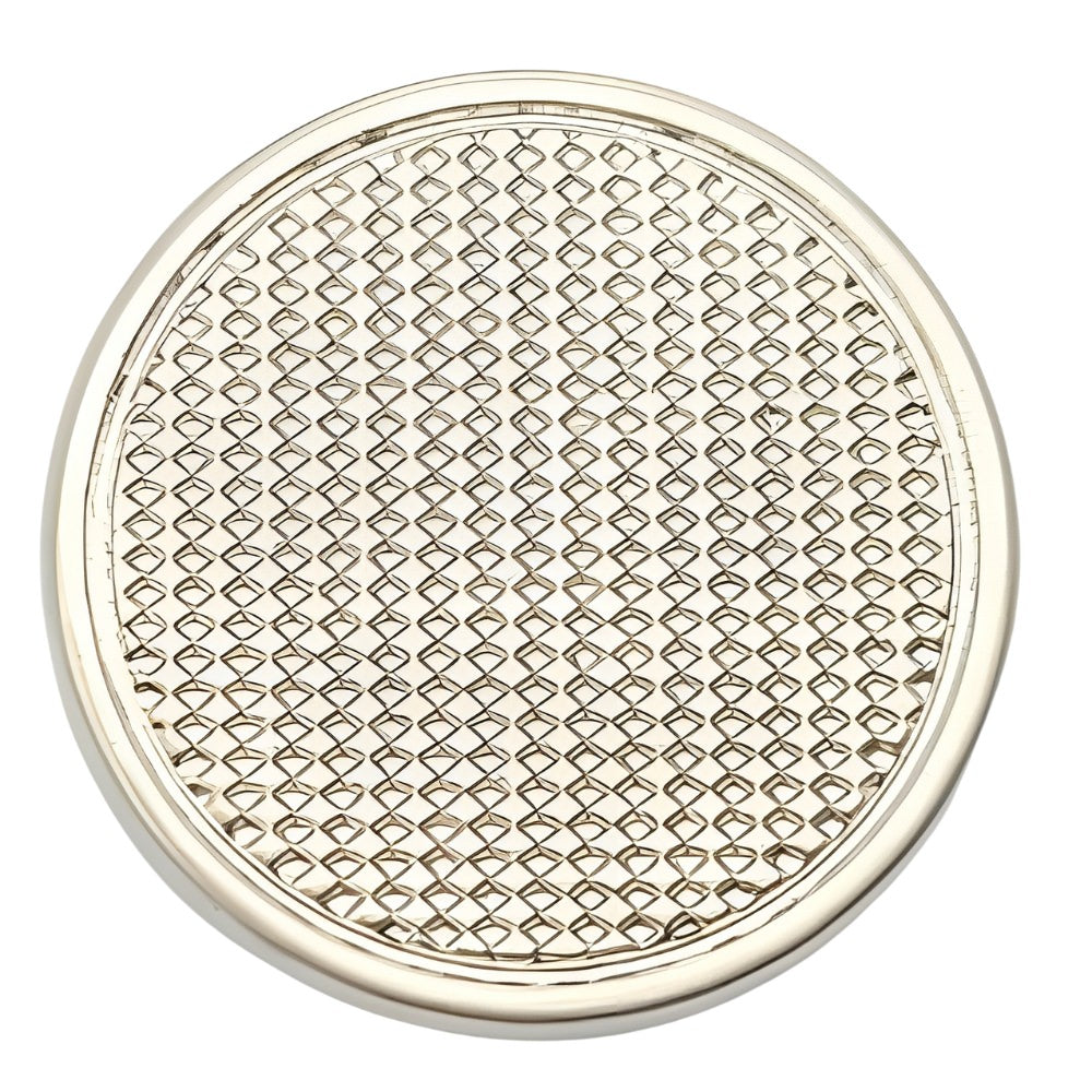 Nickel Concentric Circle Buttons, 15-25mm