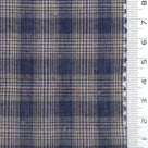 1: Dark Navy Blue-2: Steel Blue-3: White-4: Charcoal Grey-Swatch - Very Light Plaid Cotton Voile Woven Fabric - FAB 1937