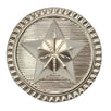 Classic Nickel Button, Star Design, 15~25mm, Cast Metal, Apparel & Craft - FBTN269 - Nickel / 15mm-Nickel / 18mm-Nickel / 21mm-Nickel / 23mm-Nickel / 25mm 