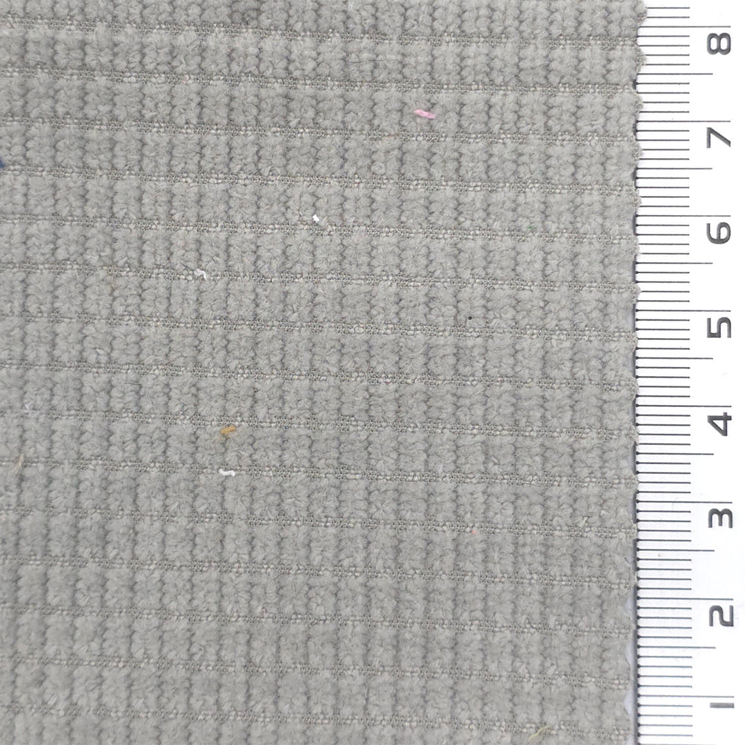 1: Warm Gray-2: White-3: Pale Cream-4: Beige-5: Tan - 8 Wale Textured Corduroy Poly Woven Fabric - FAB 1874