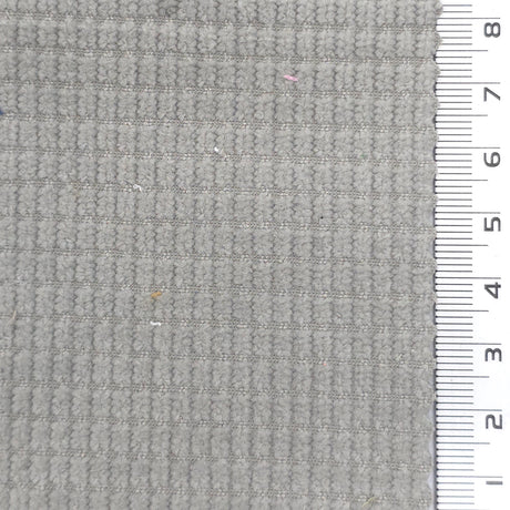 Warm Gray - 8 Wale Textured Corduroy Poly Woven Fabric - FAB1874