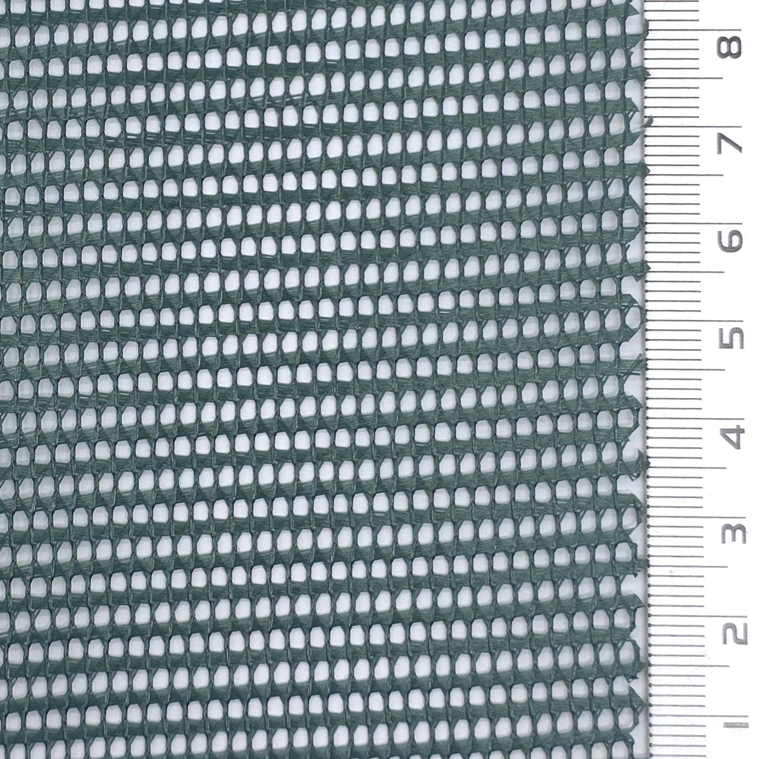 Resin Finished Rigid Nylon Mesh Knit Fabric - FAB1943 - DarkGreen