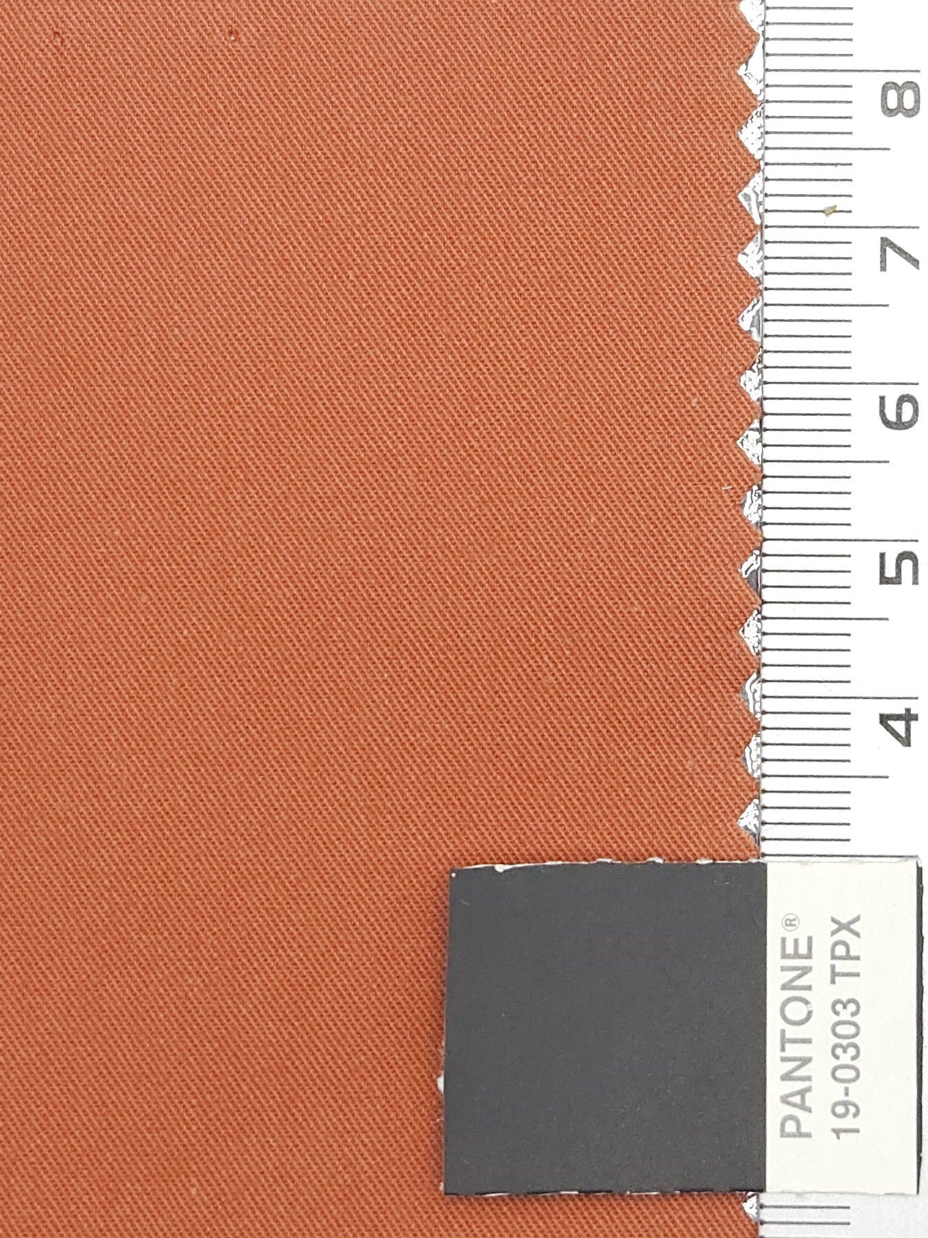 30'S Twill Cotton Woven Fabric | FAB1176 - Orange Salmon