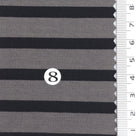 1: Light Blue-2: Pink Beige-3: Navy Blue-4: Dusty Rose-5: Dark Brown - Stable Medium Weight Striped Poly Cotton Span Ponte Knit Fabric - FAB 1922