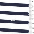 1: Light Blue-2: Pink Beige-3: Navy Blue-4: Dusty Rose-5: Dark Brown - Stable Medium Weight Striped Poly Cotton Span Ponte Knit Fabric - FAB 1922
