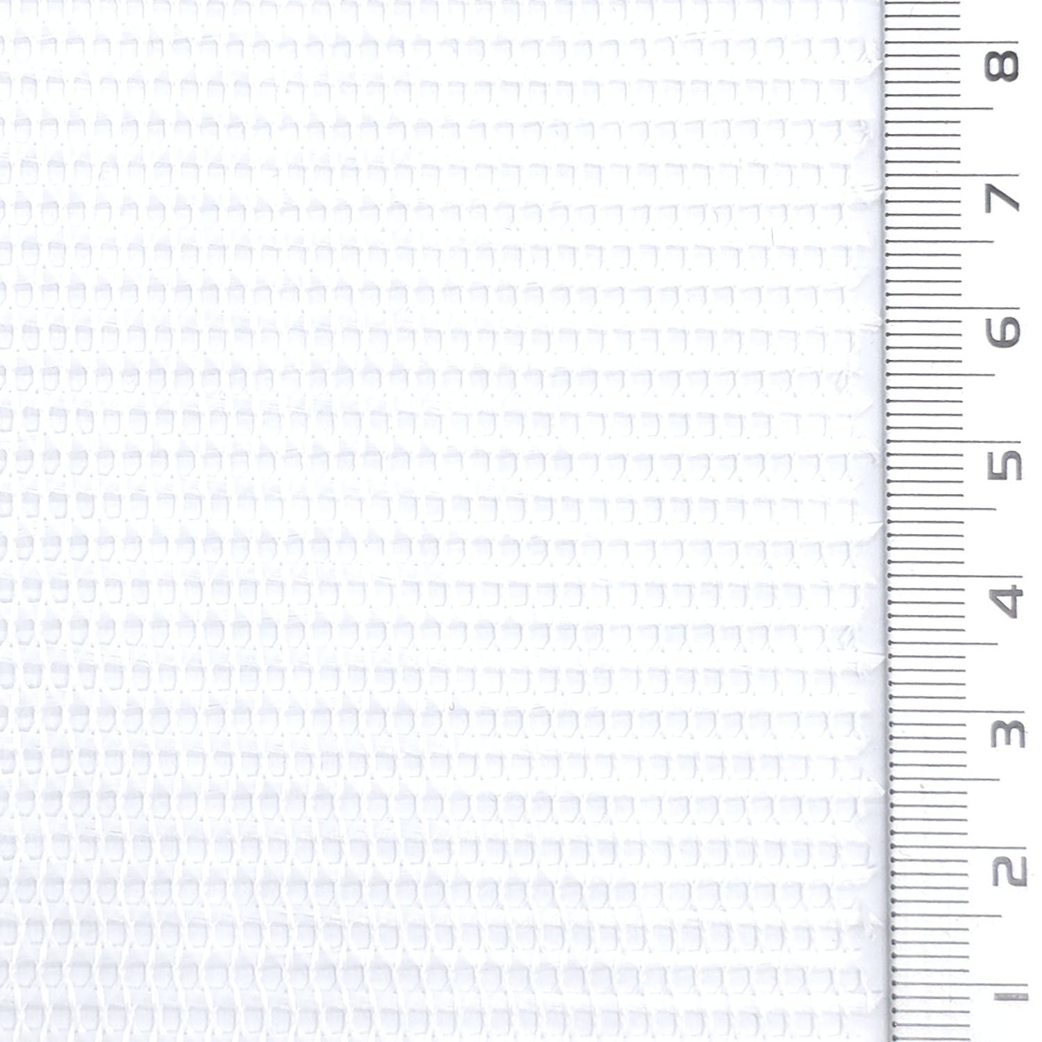 Resin Finished Rigid Nylon Mesh Knit Fabric - FAB1943 - White