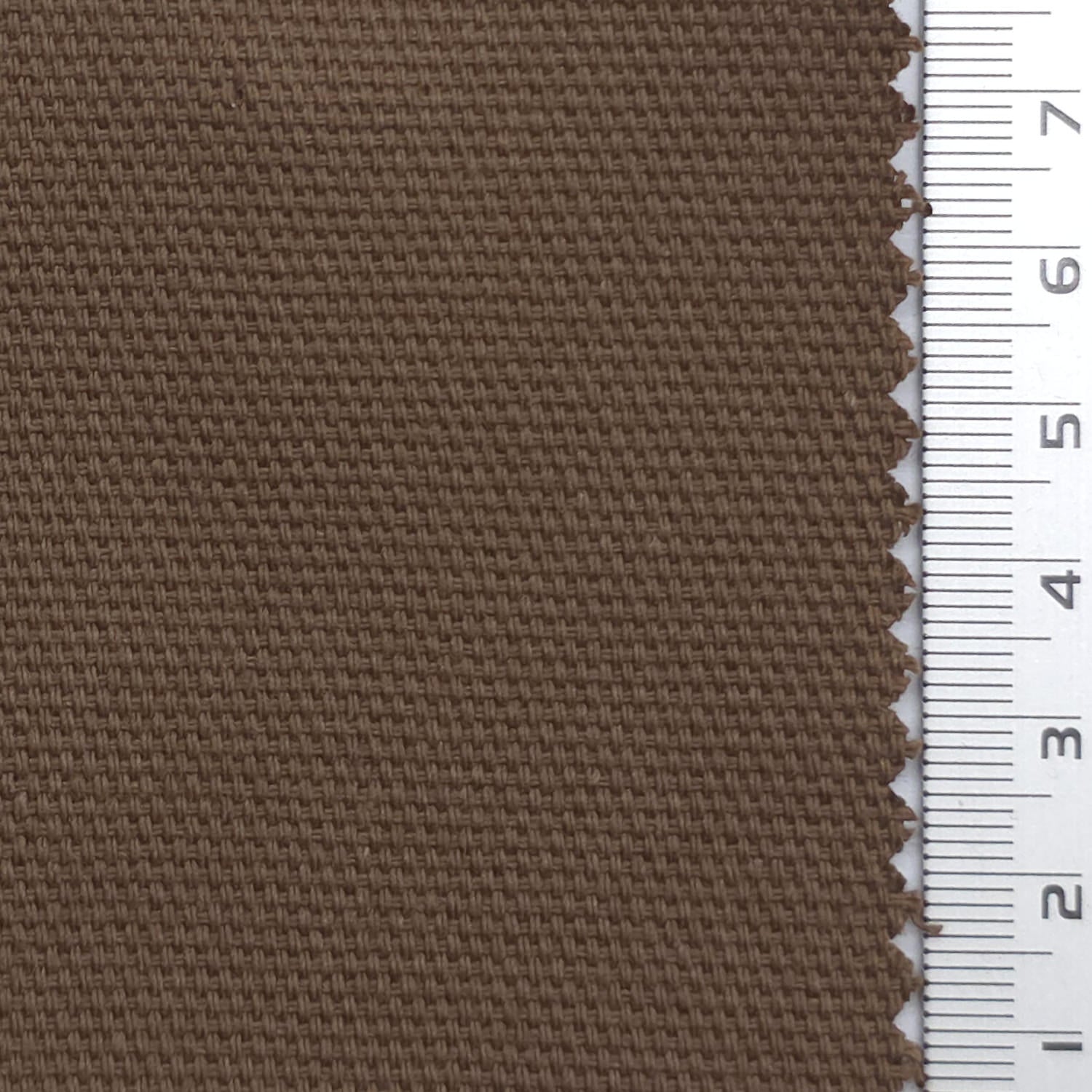 Solid 7 Count Cotton Oxford Woven Fabric - FAB1981 - Brown