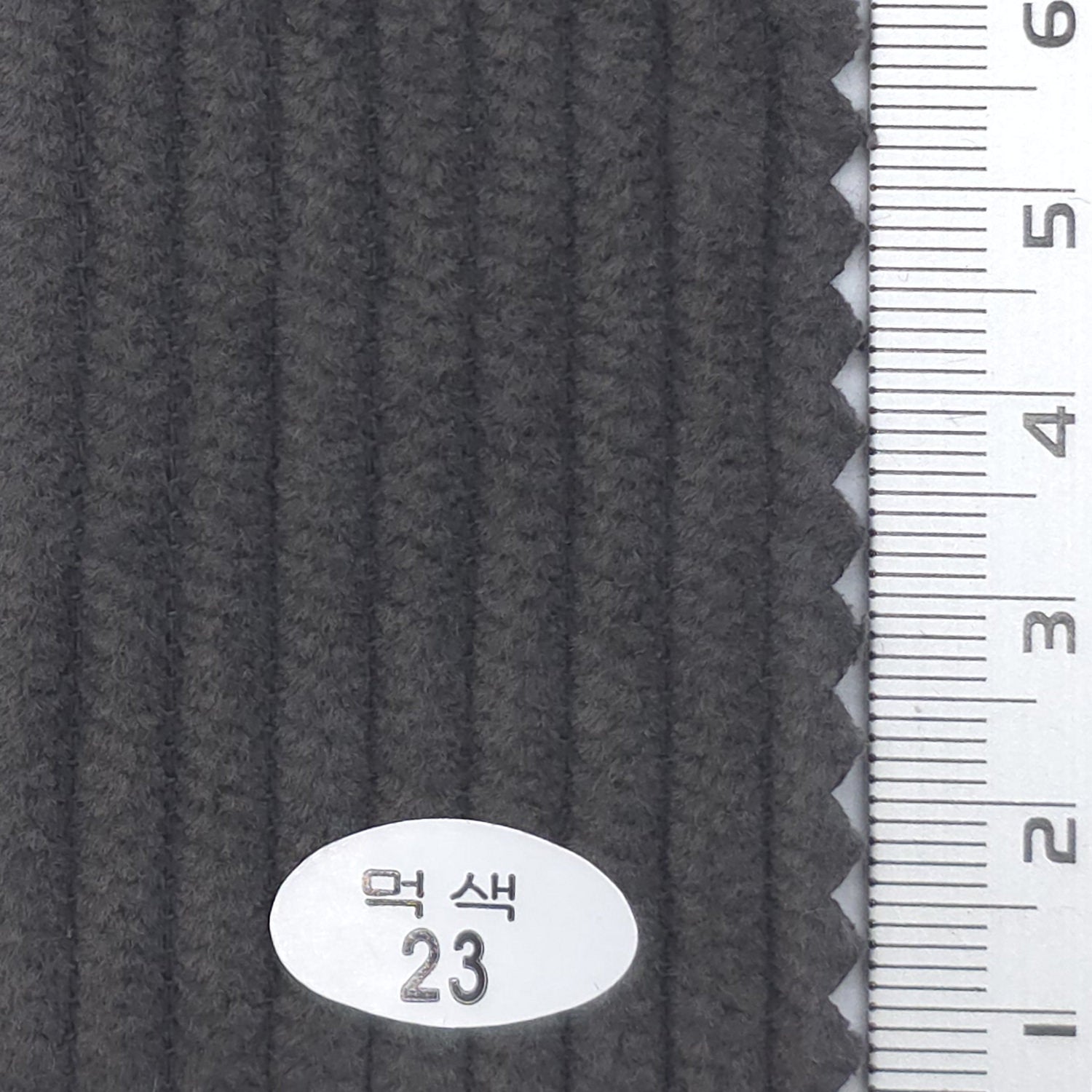 Dark Gray - 6Wale Solid Corduroy Cotton Woven Fabric - FAB 1656