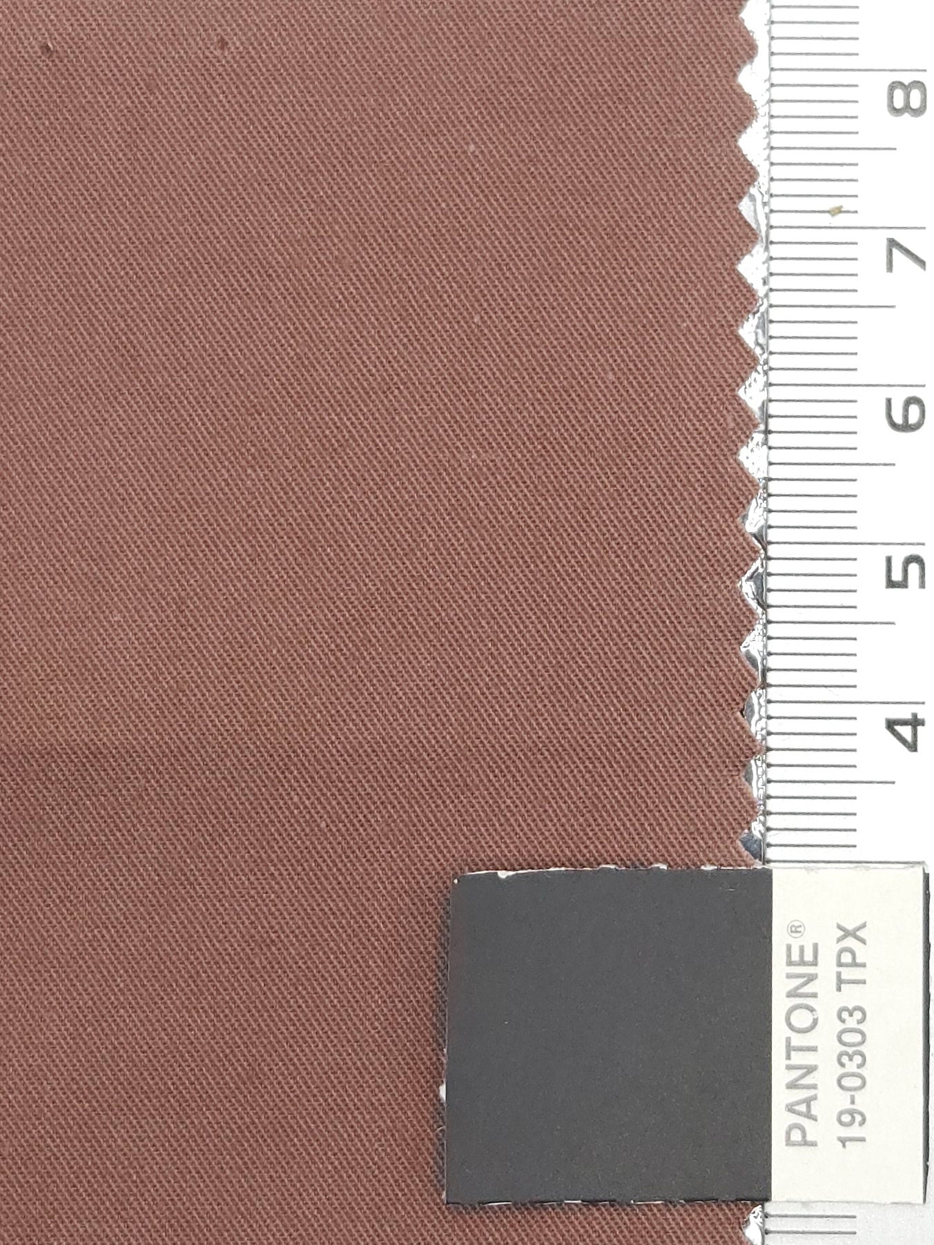 30'S Twill Cotton Woven Fabric | FAB1176 - Dark Chestnut