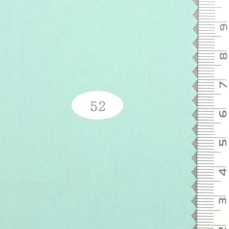 Solid Plain Recycled Cotton Polyester Woven Fabric - FAB1700 - 1.Cyan Blue-2.Aqua Haze-3.Rose Gold-4.Moon Mist-5.Dawn Pink-6.Spring Wood-7.Timberwolf-8.Frost-9.Light Yellow-10.Yellowish Orange 