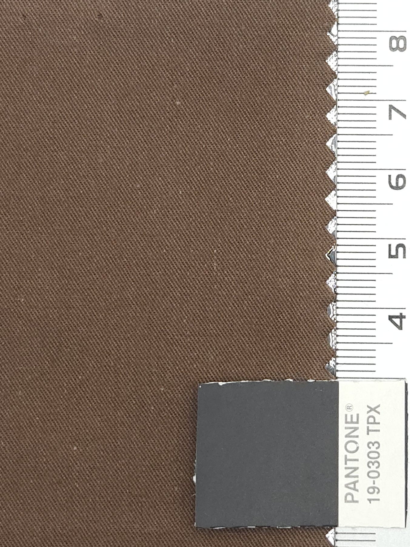 30'S Twill Cotton Woven Fabric | FAB1176 - Tabacco Brown