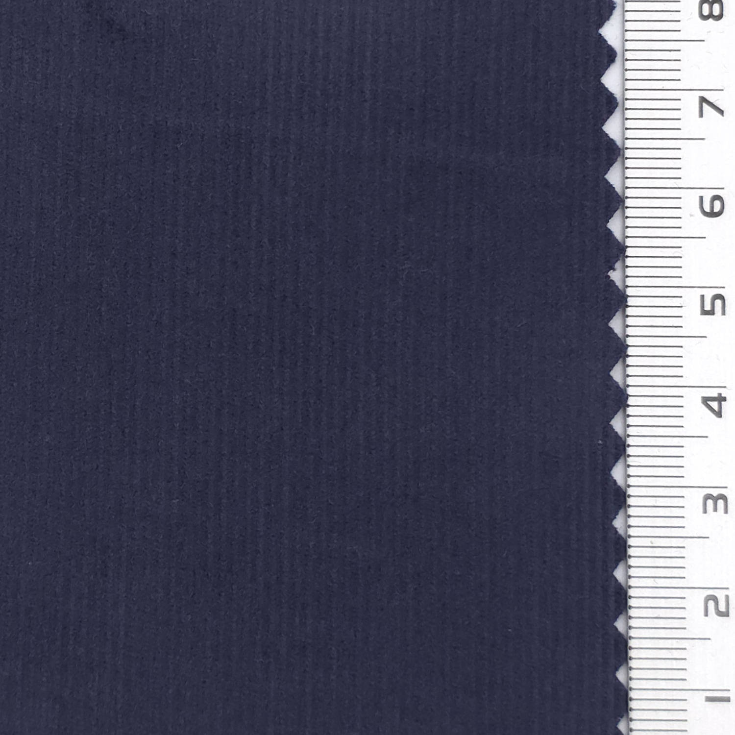 21 Wale Solid Corduroy Cotton Woven Fabric - FAB 1747 - V2-29: Navy Blue