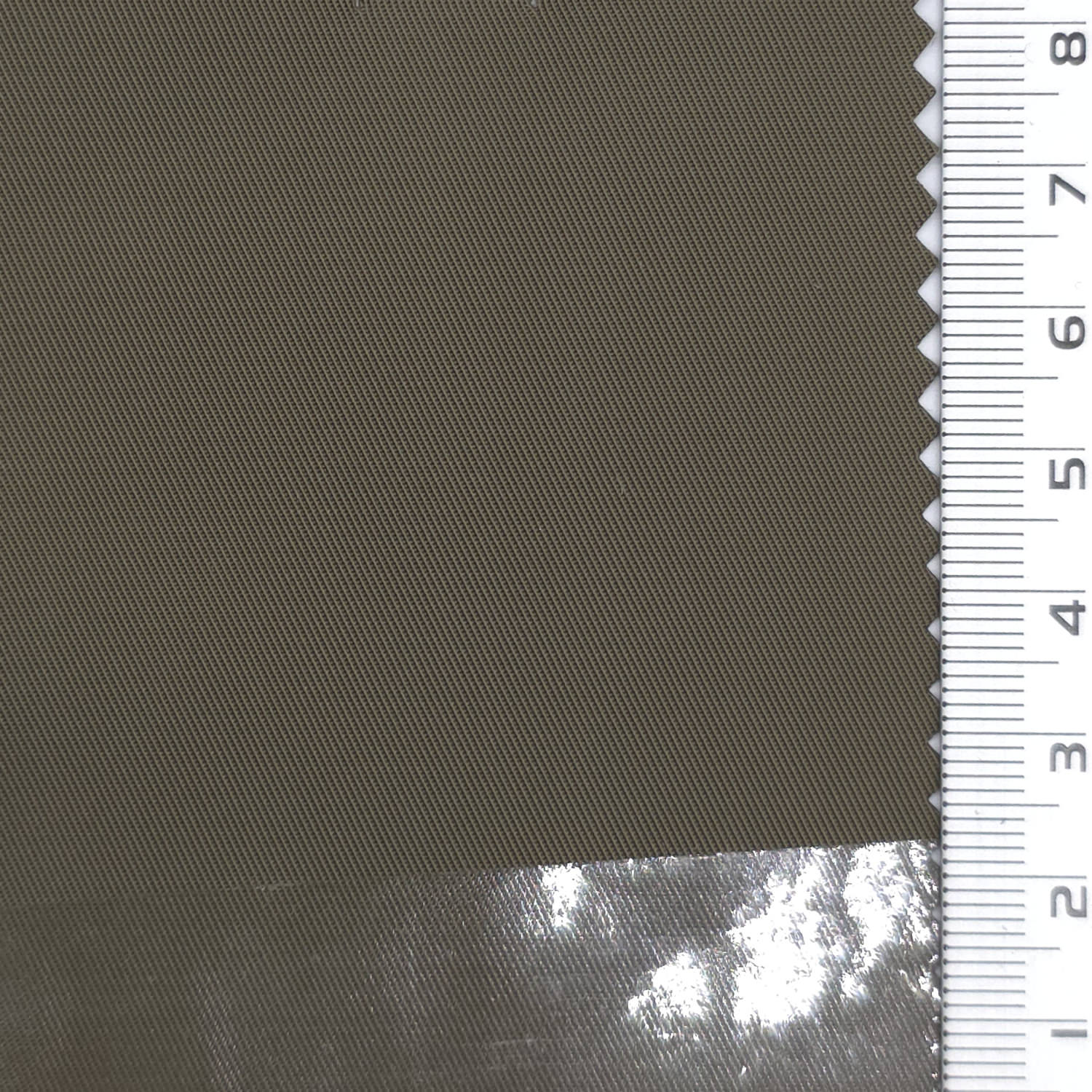 Dark Olive - Structured 150D Memory Polyester Twill Woven Fabric - FAB 1940